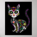 Search for sugar skull posters Black cat