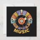 Search for music 1st birthday invitations Retro