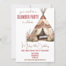 Search for teepee sleepover invitations Pink