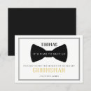 Search for suit up groomsman cards Black