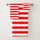 Search for red and white stripes bath towels Classic