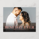 Search for best day ever thank you cards Bride and groom