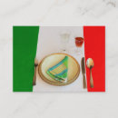 Search for italian flag business cards Restaurant