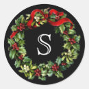 Search for christmas wreath stickers Initial