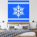 Search for snowflakes canvas prints White