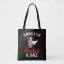 Search for chicken tote bags Santa