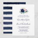 Search for navy and coral wedding invitations For her