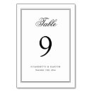Search for elegant black and white table cards Vintage
