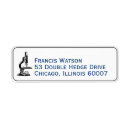 Search for science return address labels Vintage