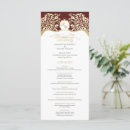 Search for red and gold wedding programs Classic
