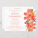 Search for orange bridal shower invitations Trendy