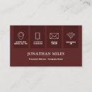 Search for shaped business cards Red