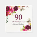 Search for 90th birthday napkins Ninetieth