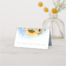 Search for sunflower place cards Rustic