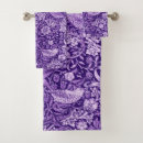 Search for purple flowers bath towels Pattern