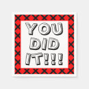 Search for red and black napkins College
