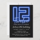 Search for 12th boy birthday invitations Modern