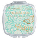 Search for floral compact mirrors Teal