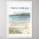 Search for footprints in the sand posters Religious