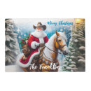 Search for funny christmas placemats Cowboy