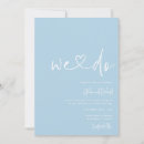 Search for cornflower blue wedding invitations Simple