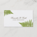 Search for fern business cards Elegant