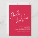 Search for crimson red wedding invitations Calligraphy