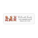 Search for gingerbread return address labels Vintage