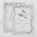 Search for princess carriage sweet 16 invitations Cinderella