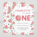 Search for watermelon 1st birthday invitations Little sweetie