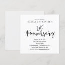 Search for 1st anniversary invitations Script