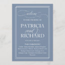 Search for dusty blue wedding programs Ceremony