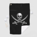 Search for skull golf towels Jolly roger