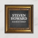 Search for picture frame business cards Gold