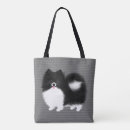 Search for black and white tote bags Dog