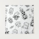 Search for halloween tapestries Black and white