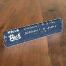 Search for university name plates Silver and blue