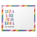 Search for funny teacher notepads Rainbow