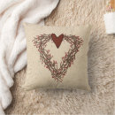 Search for brown pillows heart
