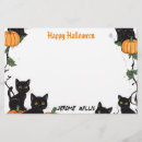 Search for halloween stationery paper Cat