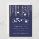 Search for navy blue sweet 16 invitations Lights