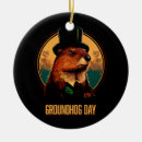 Search for groundhog ornaments February