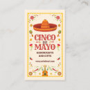 Search for tacos business cards Cinco de mayo