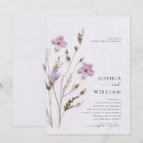 Search for pressed flower invitations Bohemian