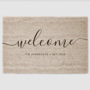 Search for last name doormats Calligraphy