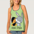 Search for bugs all over print womens tank tops daffy duck