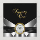 Search for black gold and silver invitations Diamond