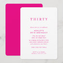 Search for hot pink birthday invitations Bold