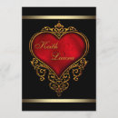 Search for red black and gold invitations Elegant
