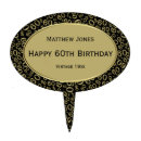 Search for 60th birthday cake toppers Gold
